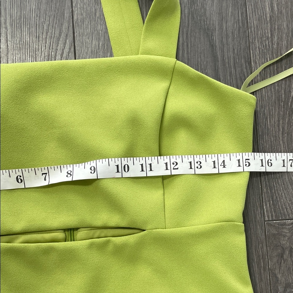RW & CO Elegant Lime Green Dress SIZE 6 - Picture 11 of 15